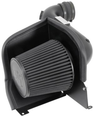 GMC Sierra 3500 Performance Air Intake - K&N Engineering - Blackhawk - Black - `07-`10